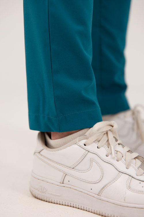 Frontrunner Ladies Teal Straight-Cut Scrub Pants