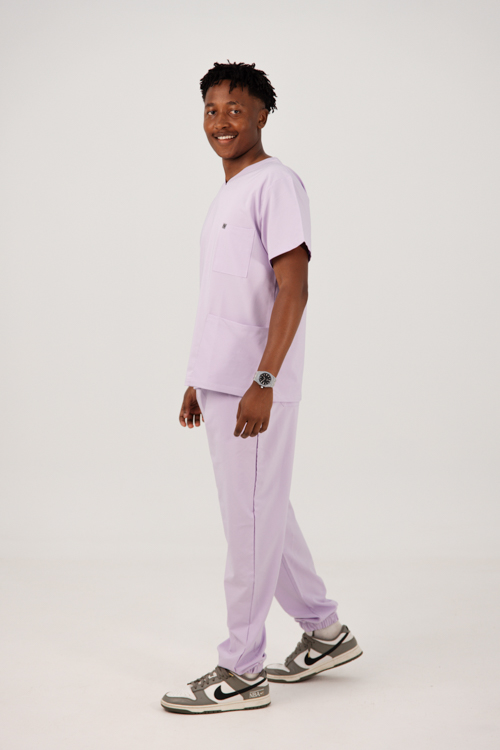 Frontrunner Men Lavender Jogger Scrub Pants